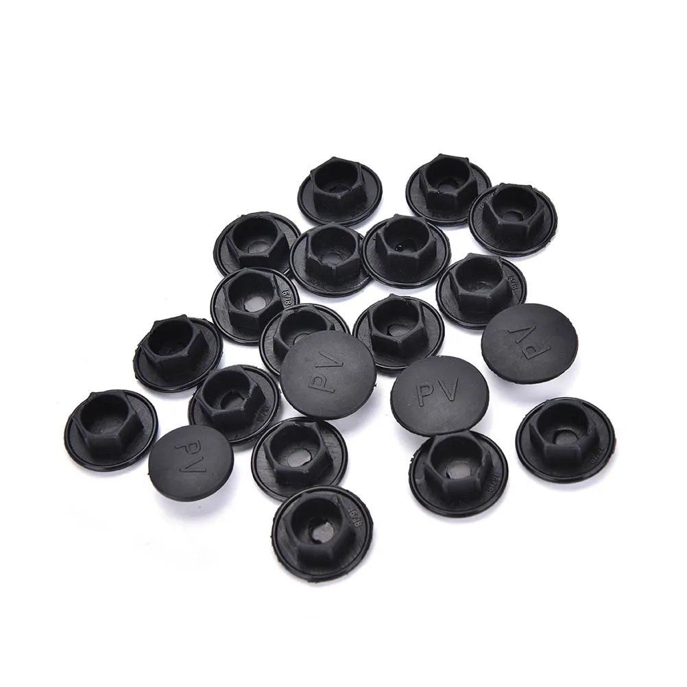 20PCS M5-M24 Black Hex Socket Allen Bolt Screw Nut Hexagon Head Cover Cap  Protector Fasteners Screws Covers Caps AliExpress