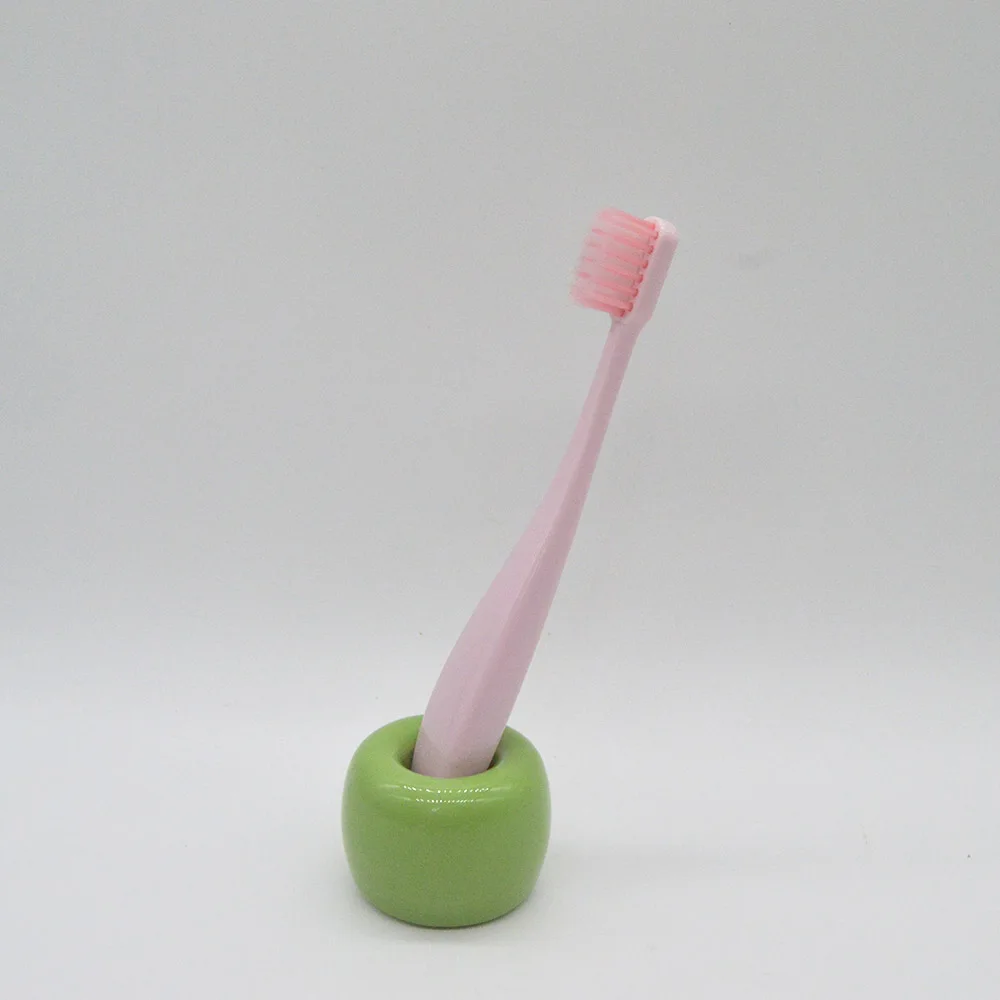 HIAISB/детская зубная щетка с ручкой для детей 2-6 лет, яркие цвета, детская зубная щетка, детская зубная щетка - Цвет: PG