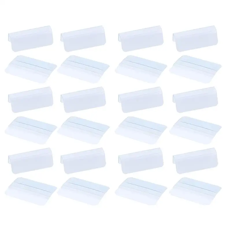 

100pcs Earring Card Hook Adapter PVC Lip Hanger Plastic Lip Adapter for Jewelry Display (Transparent)