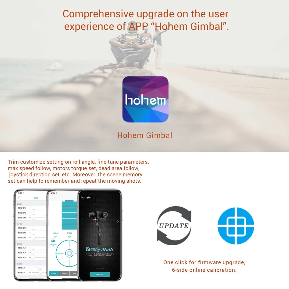 Hohem isconstante multi 3 axis handheld cardan