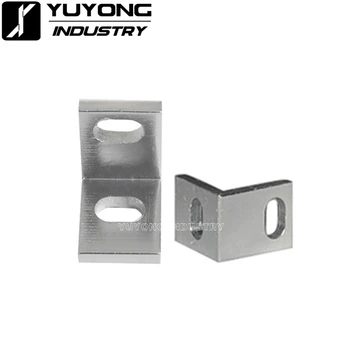 

10Pcs/Lot retail Smooth single Universal L bracket for V-slot/T-slot extrusions 3D Printer CNC Engraving Machine