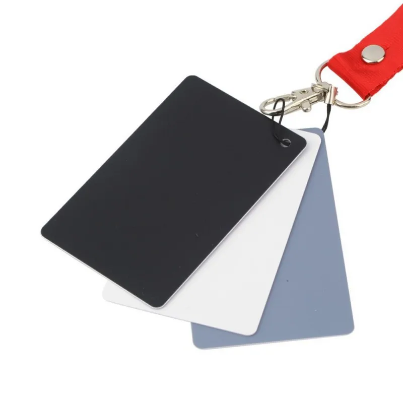 Digital camera white black gray balance card 18% gray card and neckband digital camera accessories