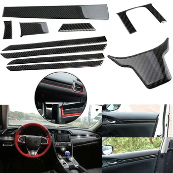 

Carbon Fiber Inner Full Decor Cover Trim Stickers for Honda Civic 2016-2020