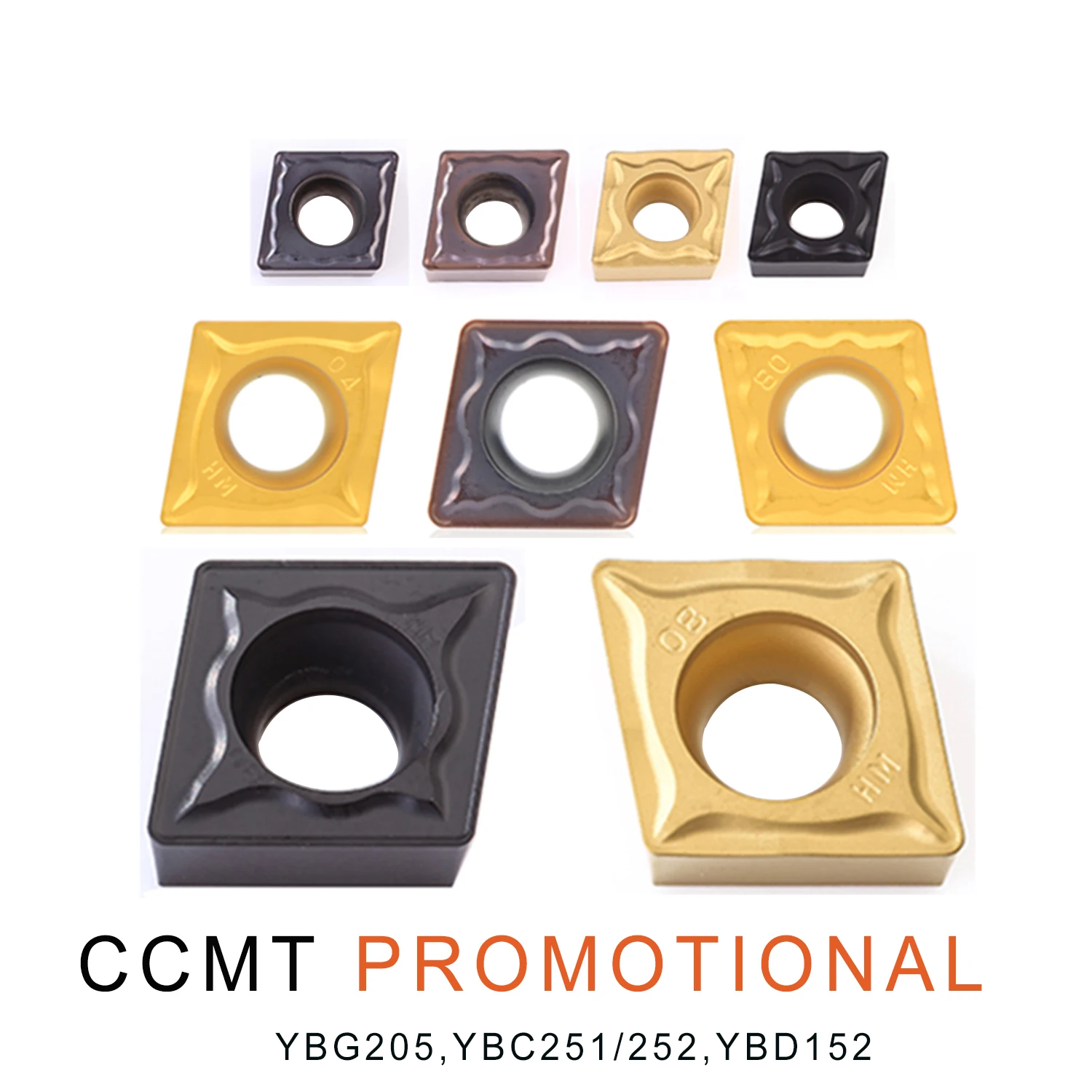 10 шт./лот акционные поворотные карбидные вставки CCMT CCMT060204 CCMT09T304 CCMT120408 токарный