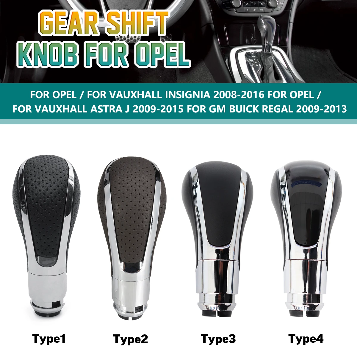 Cut Rate Lever-Stick Shifter-Knob Opel/vauxhall Gm/buick-Regal Insignia/astra Automatic for J aVj5Q9zLj