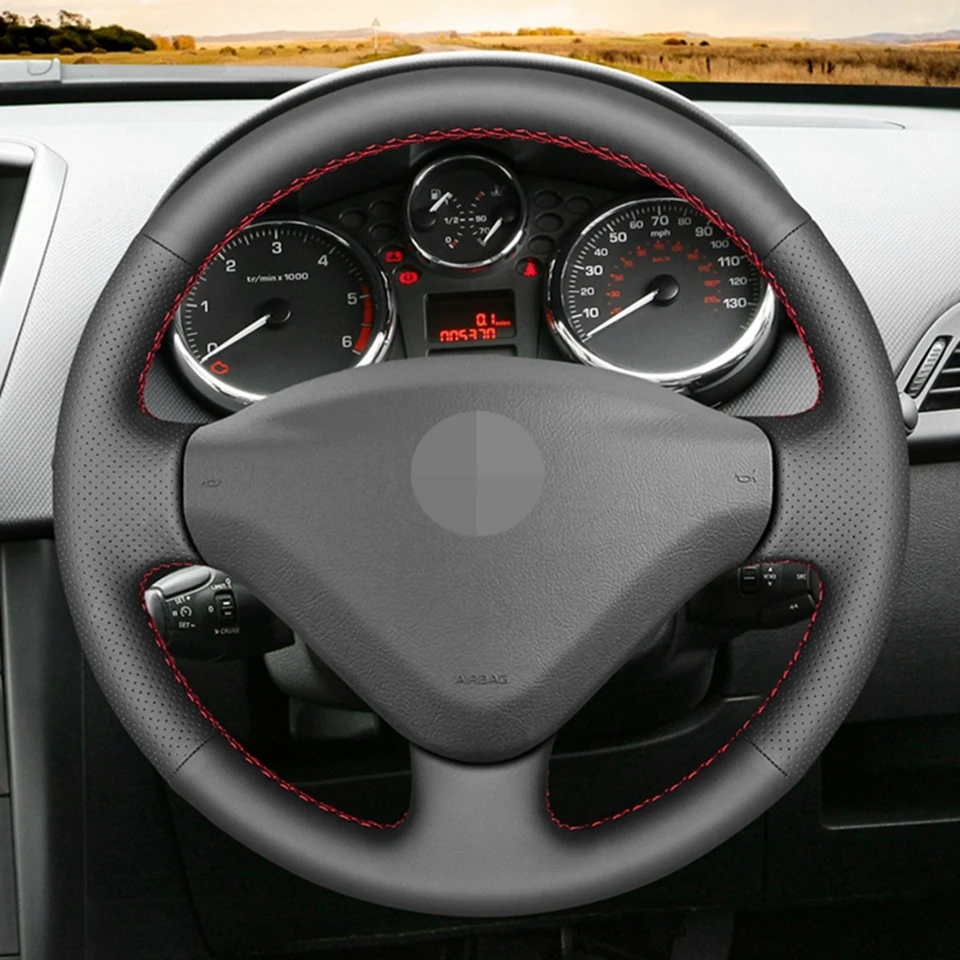 Housse De Volant En Microfibre Pour Peugeot 3008 2009-2013 - Antidérapante Et Respirante - Protection Et Confort