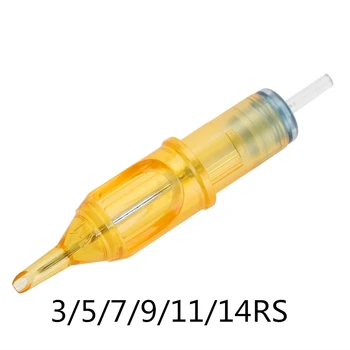 

Hot Sale 20PCS Disposable Tattoo Cartridge Needles For Tattoo Eyebrow Permanent Makeup Supplies 3RS/5RS/7RS/9RS/11RS/14RS