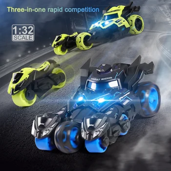 

3 in 1 Car Toy Shooting Motorcycle Pull Back Vehicle with Light Music for Kids Children BM88