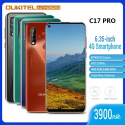 OUKITEL C17 Pro смартфон с 5,5-дюймовым дисплеем, восьмиядерным процессором MT6763, ОЗУ 4 Гб, ПЗУ 64 ГБ, 13 МП, Android 6,35, 9,0 мАч
