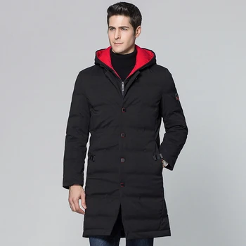 

Brand 90% White Down Jacket Men Top Quality Thick Winter 2020 NEW Hat Detached Warm Parka Waterproof Windproof -30 Degrees