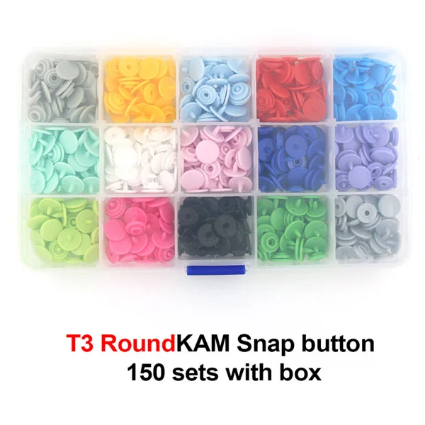 T3 Round Box KAM крепежные плоскогубцы для T5, пластиковые кнопки, металлические пресс-кнопки, инструмент, аксессуары для рукоделия, сделай сам - Цвет: T3 Round Box