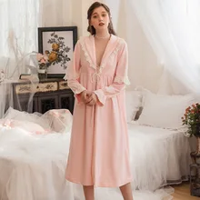 Осень 1 шт. V свинцовый сексуальный женский жаккардовый переплетенный халат сохраняющий тепло бархатный халат