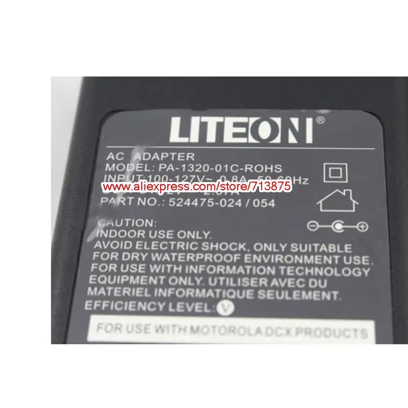 Настоящий Liteon PA-1320-01C-ROHS 524475-024 524475-054 12V 2.67A адаптер переменного тока для Motorola DCX B29