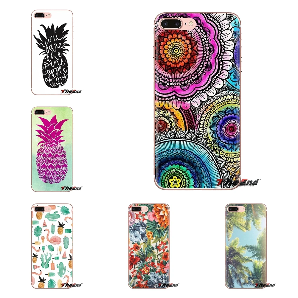 For Xiaomi Redmi 4A S2 Note 3 3S 4 4X 5 Plus 6 7 6A Pro Pocophone F1 American pineapple Flamingo Clouds TPU Transparent Bag Case |