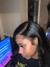 Extensiones de cabello humano con ondas corporales, cierre de encaje, cabello brasileño Remy, ondulado, 3/4 mechones con cierre, extensión de 30 pulgadas