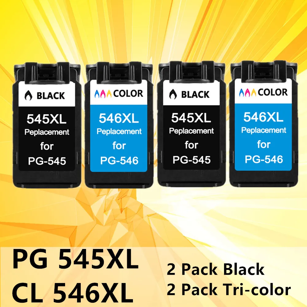 PG545 CL546 545XL чернила черный Tri Цвет картридж для Canon PG 545 CL 546 Pixma IP2850 MX495 MG2450 MG2550 MG2950 NS28