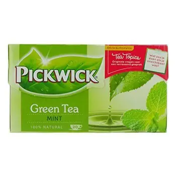 

Pickwick Green Tea Mint, aroma tisierter té verde con sabor menta, 20 bolsas de té