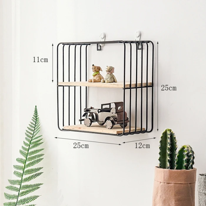 Горячее предложение, новинка, настенный подвесной стеллаж, удобный Железный геометрический держатель для хранения для гостиной LXY9