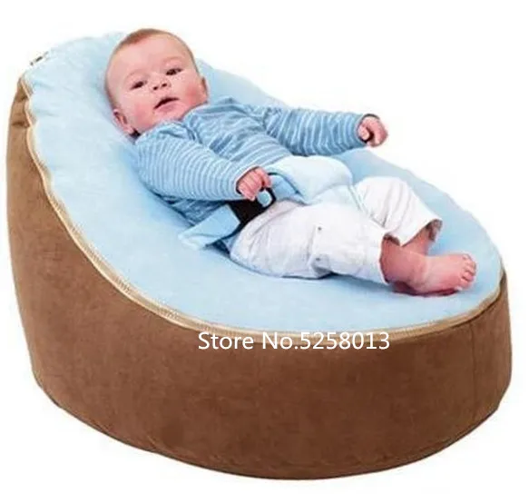 Soft Baby Chair Infant Bean Bag Bed Cover Without Filler Pouf For Feeding Baby Snuggle Bed With Belt For Safety Protection Children Sofas Aliexpress