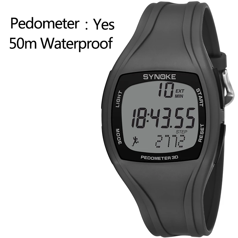 Digital Watch For Men SYNOKE Brand Pedometer Multi-function Sport Watch Men 50M Waterproof Clock Alarm Chrono reloj hombre 9105 