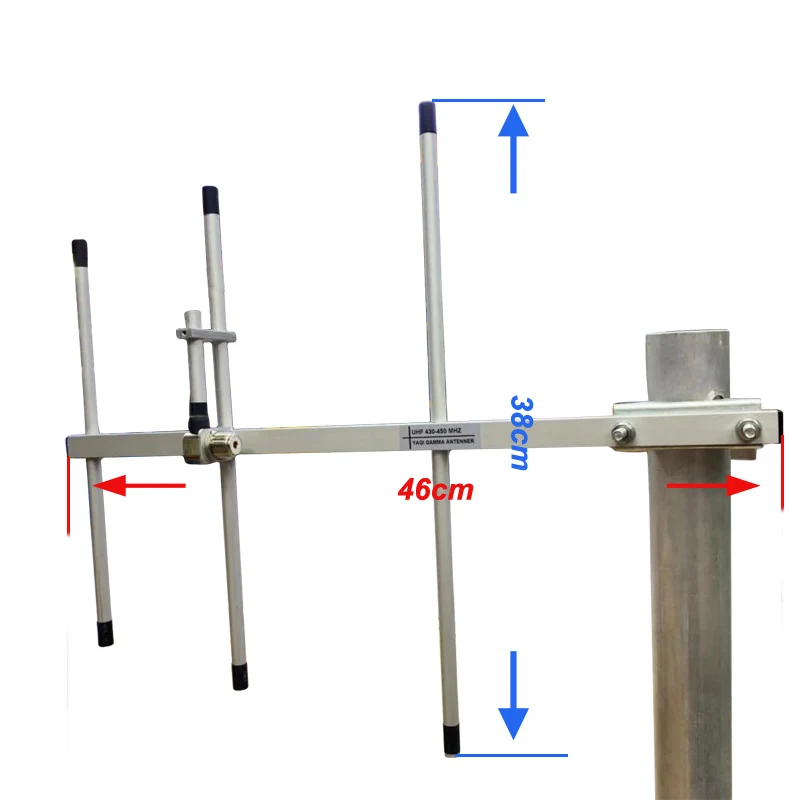 UHF 430-450 МГц Yagi гамма антенна 11.0dB SO239 разъем рация YAGI антенна