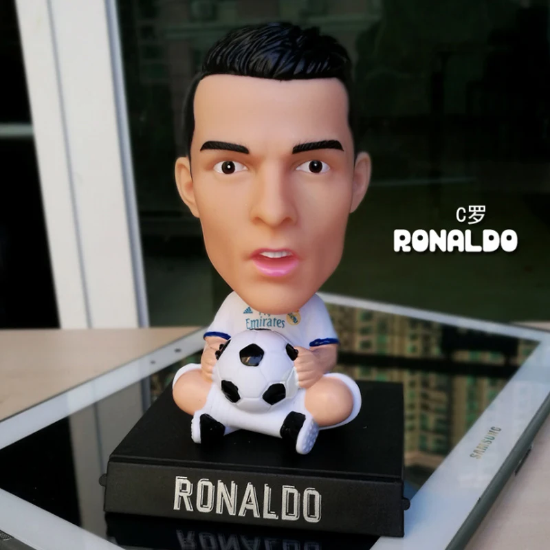 Q версия футбольной звезды Месси Бекхэм Роналду, фигурки, украшение автомобиля, аксессуары для автомобиля, домашний стол, кукла, Автомобильные украшения - Название цвета: Cristiano Ronaldo(A)