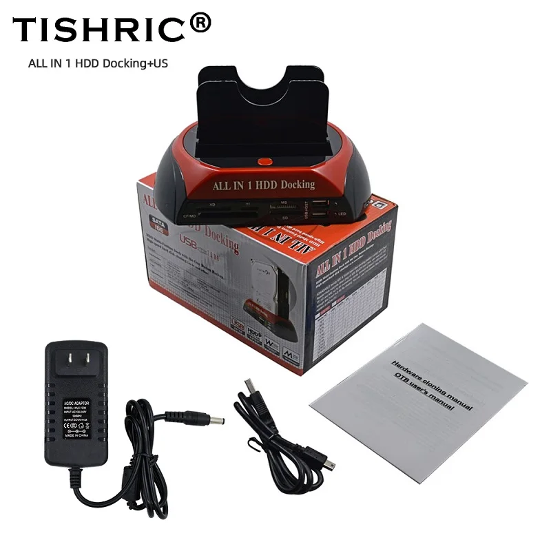 US TISHRIC IDE SATA Dual все в 1 Hd/HDD док-станция/док-станция жесткий диск/диск Hdd 2,5 3,5 ридер Usb ЕС внешний корпус Чехол - Цвет: US