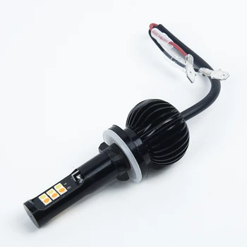 

2x Car Auto 2600LM 12W 12V Dual Color Amber White LED COB Fog Light Bulb Lamps