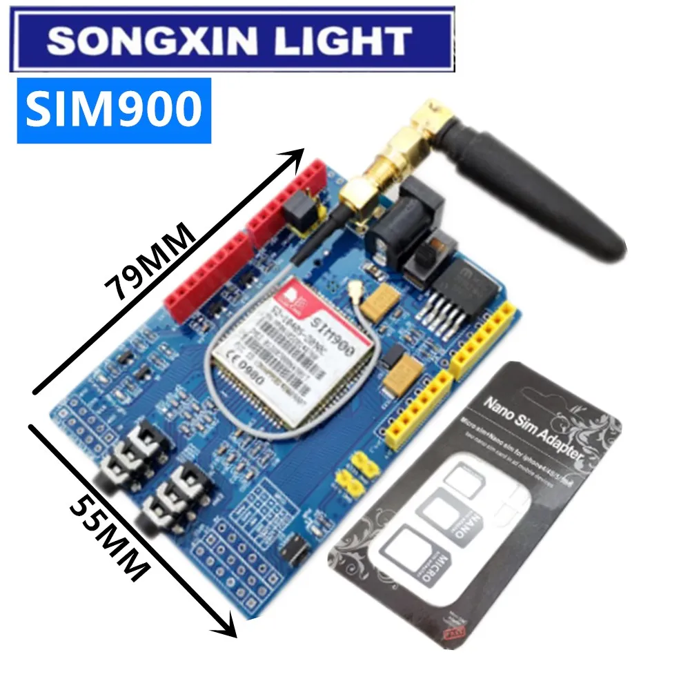 10 шт. SIM900 GPRS/GSM щит макетная плата четырехдиапазонный модуль совместимый |