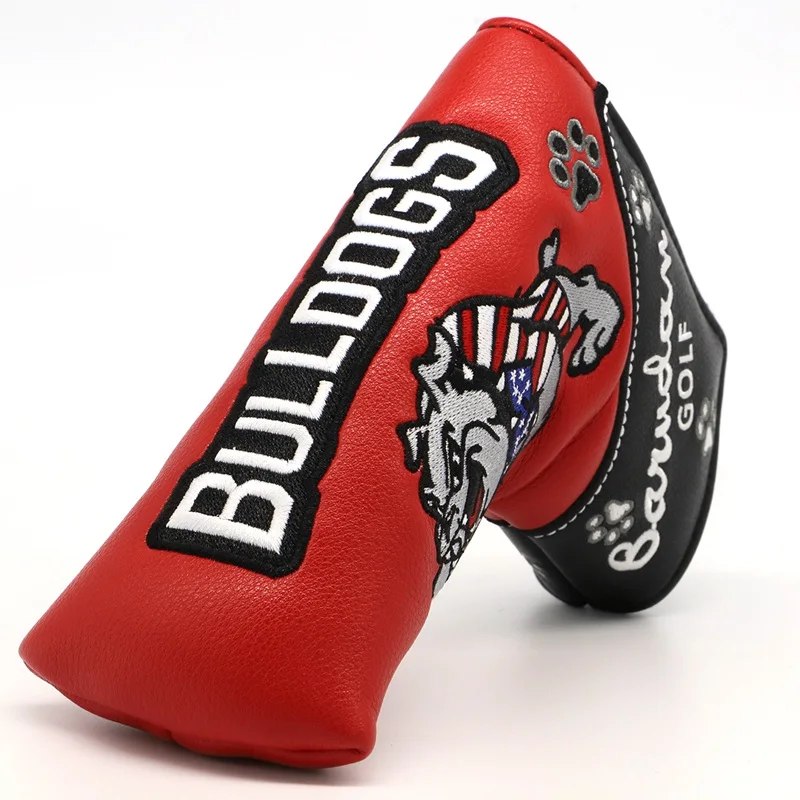 Кожаный чехол для клюшки для гольфа Bull-Dogs Golf Blade Putter головные уборы чехол для головки клюшки для гольфа крышка Магнитная Barudan Golf