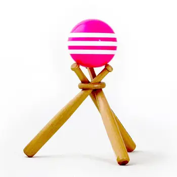 

Wooden Baseball Stand Softball Display Holder Set Includes 3 Mini Baseball Bat And 1 Wooden Circle No Baseball