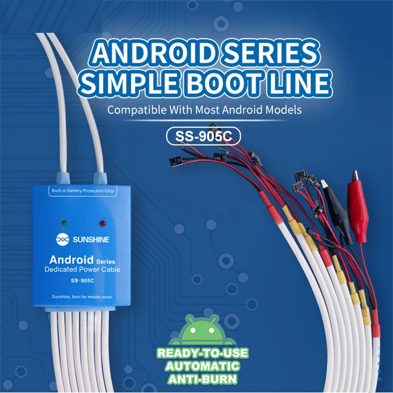

Anti-Burn Dedicated Test Cable DC Power Supply Wire for Android Phone Simple Boot Control Line For Huawei Xiaomi Samsung Meizu