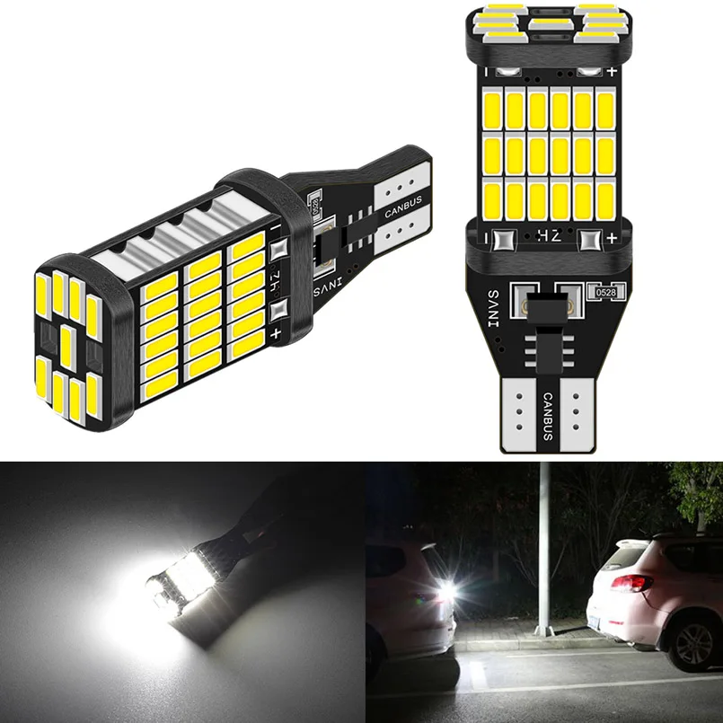 

2Pcs T15 W16W T16 LED Canbus Bulbs No Error Car Reverse Backup Light For Kia Rio 2 3 K2 K3 Armrest Optima Ceed Sorento Cerato