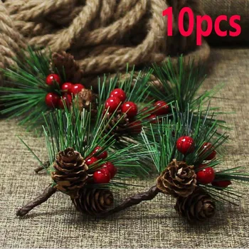 

10pcs Colorful Garland Omament Bar Christmas Tree Decoration for Outdoor Party Supplies Wedding festival Birthday Decorations