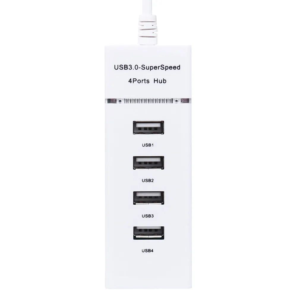 4-портовый USB 2,0 мульти-концентратор разделитель для настольного компьютера адаптеры для ноутбуков с ультра-высокая скорость передачи данных удлинитель для головок#10