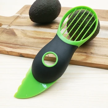 

Multi-function 3-in-1 Avocado Slicer Peeler Cutter Tools Plastic Knife Avocado Corer Vegetable Tools Kitchen Accessories