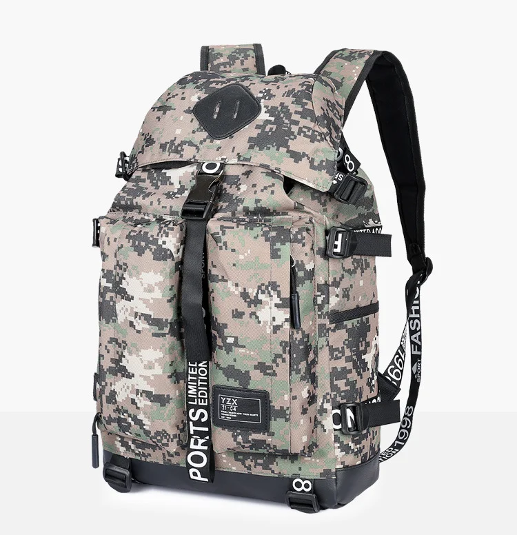 Camo Нейлоновый рюкзак для походов, альпинизма мужские и женские рюкзаки спортивная сумка для мальчиков и девочек школьная сумка рюкзак Горный рюкзак - Цвет: Camo