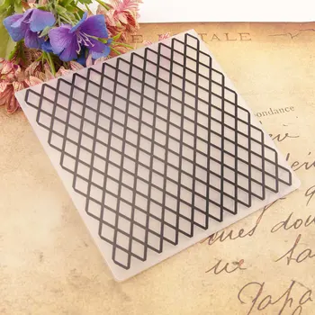 

KLJUYP rhombus Plastic Embossing Folders for DIY Scrapbooking Paper Craft/Card Making Decoration Supplies