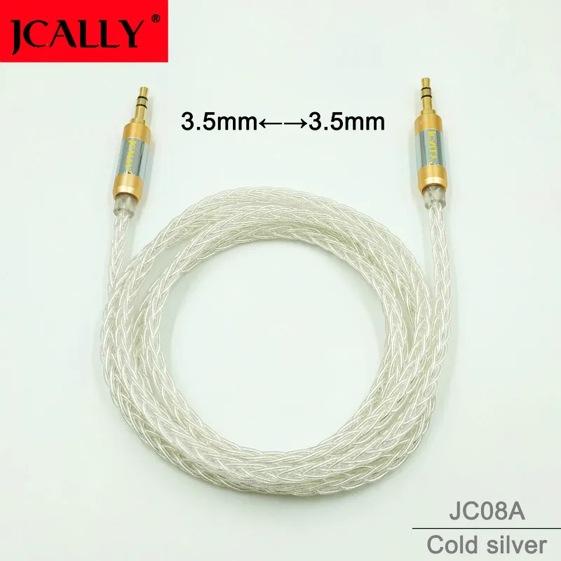 JCALLY JC08A бескислородное медное покрытие 3,5 пар 3,5 пара линия записи обновление линии AUX аудио кабель