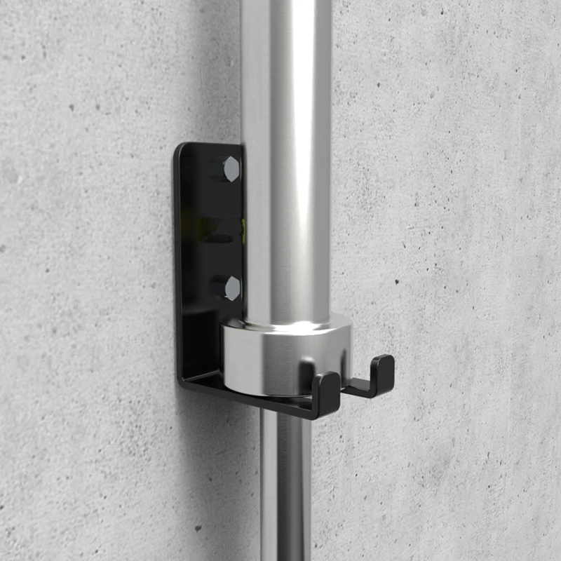 Wall-mounted Barbell Rod Holder Fitness Gym Home Bar Hanging Rack Display Bracket Space Saving Wall Frame | Спорт и развлечения