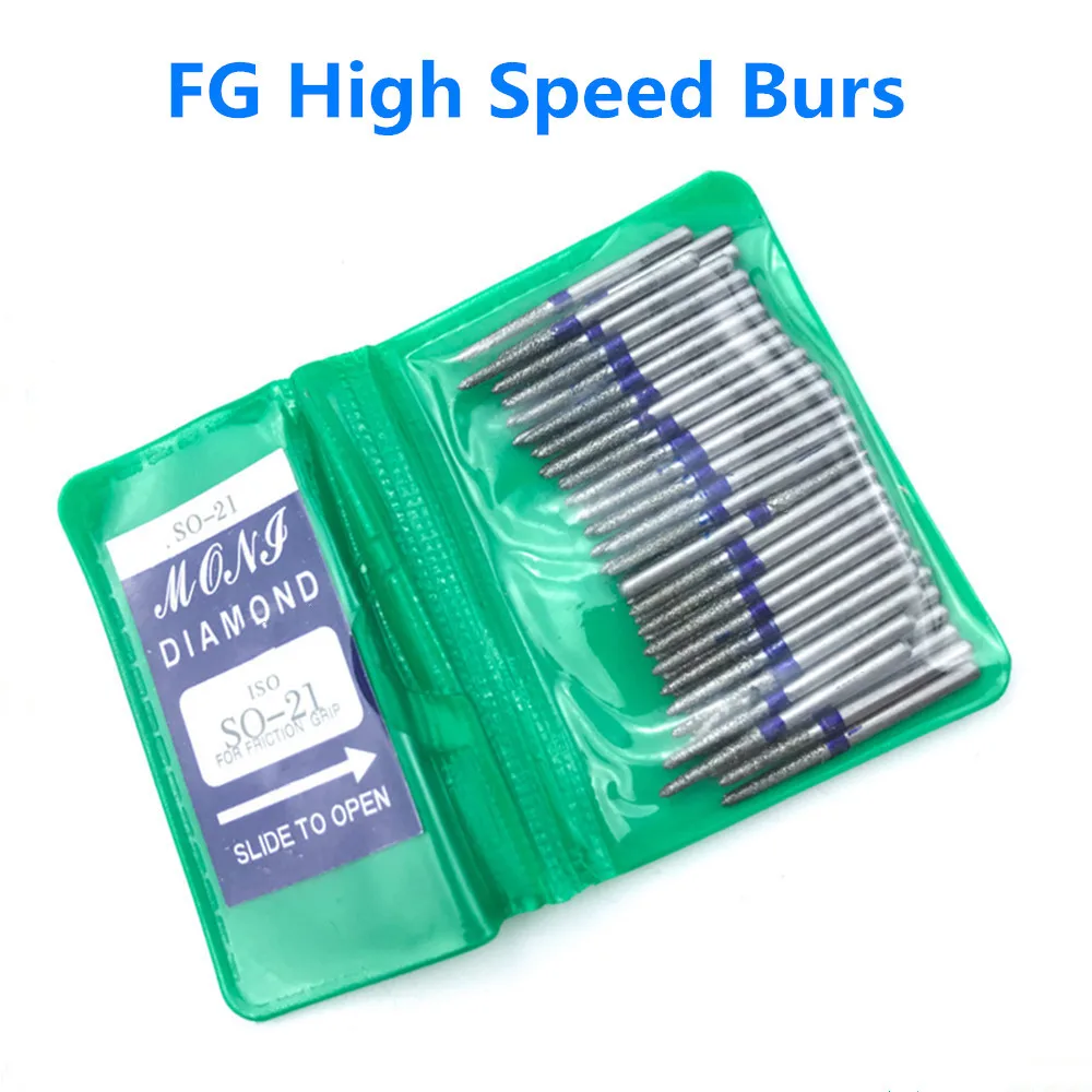 

50pcs/pack SR/SI/SO Series Dental Diamond Burs For High Speed Handpiece Teeth Whitening Product Drill FG Polishing Smoothing