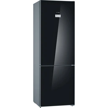 

Refrigerator Bosch kgn49sb3ar, two-chamber, Black/glass
