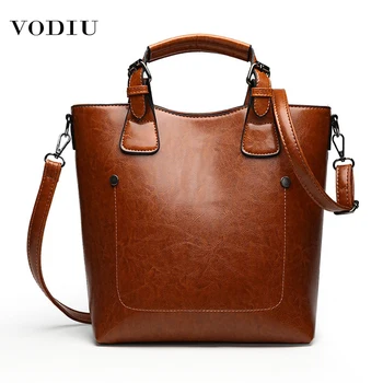 

2019 New Fashion Leather Bag Women Handbag High Quality Designer Messenger Ladies Stitching Casual Big Tote Bucket Women's Bags