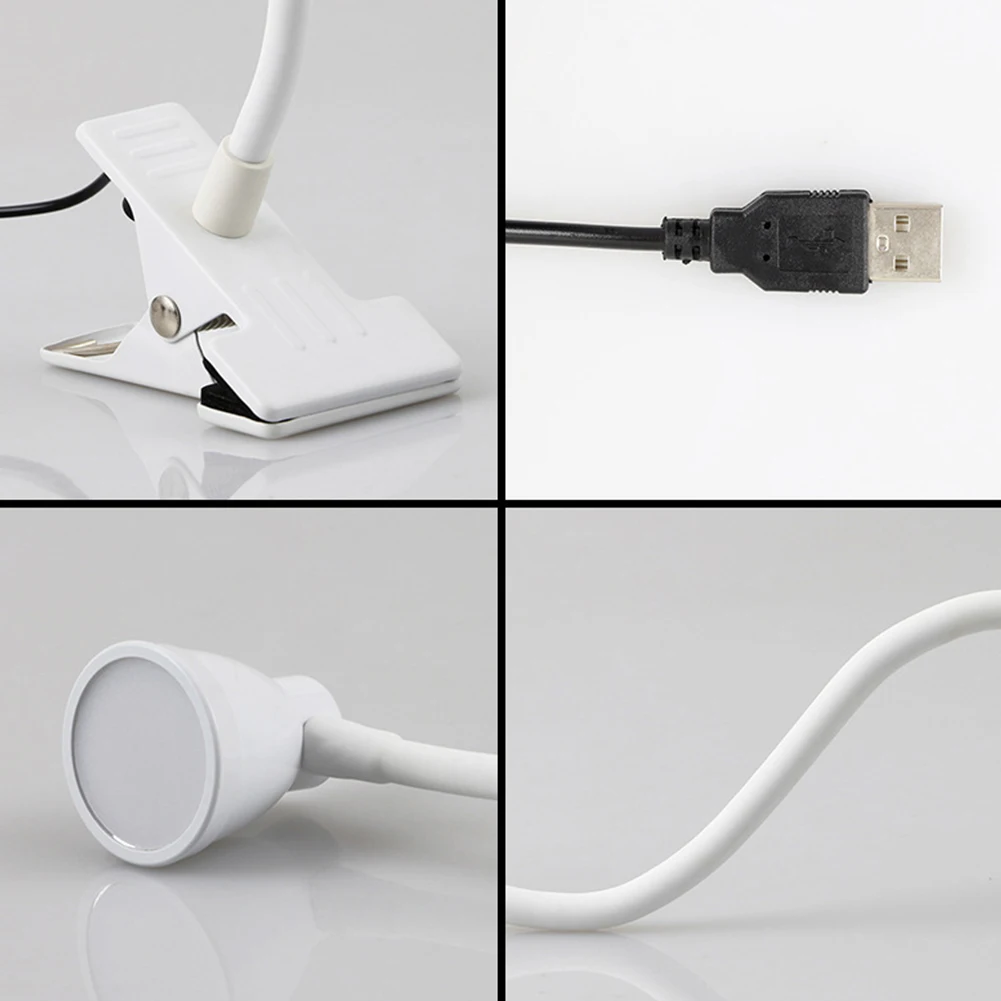 Вращающийся на 360 градусов зажим для чтения в спальне на крытом usb зарядке прикроватный портативный домашнее украшение для стола лампа заглушка