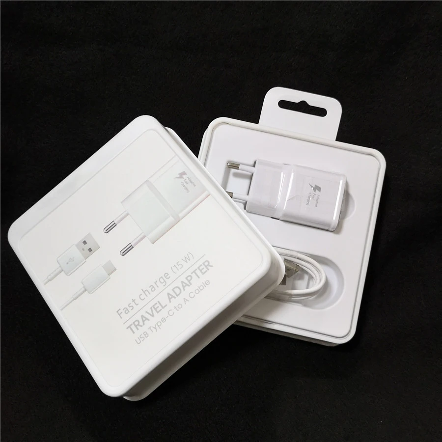 

50pcs/lot hight quality 15w fast charger EU plug with 1.5m Type C Cable for Samsung Galaxy S10 S8 S9 Plus Note 9 8 7 plus