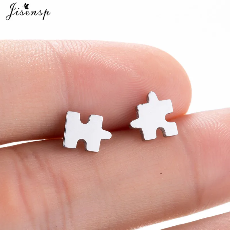 Mini Stainless Steel Earings Fashion Jewelry Small Animal Ear Studs Punk Cross Star Dragon Ballet Stud Earrings Pendientes Gifts
