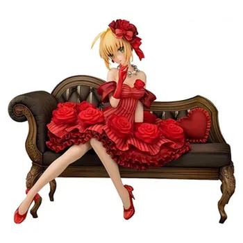 

Fate/stay Night Arturia Pendragon Saber Sofa Sitting Position PVC Action Figure Collection Model Toy X3606