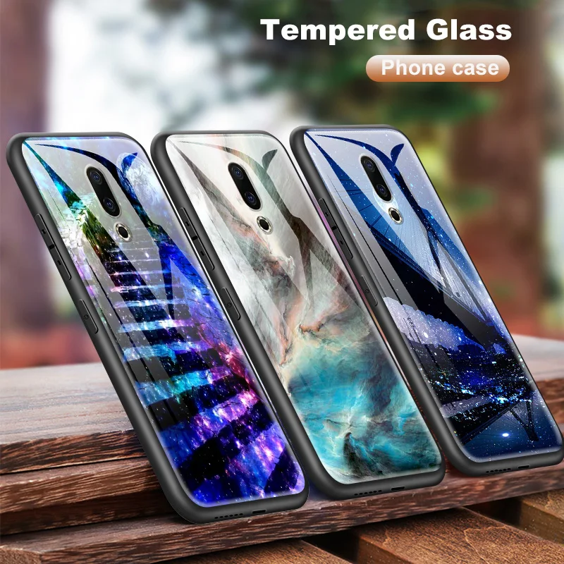 

for Meizu 16s 16th Plus 16X M6T M882Q M892Q Tempered Glass Case for Meizu M5 M6 M8 M9 Note TPU Frame Bumper Full Protector Coque