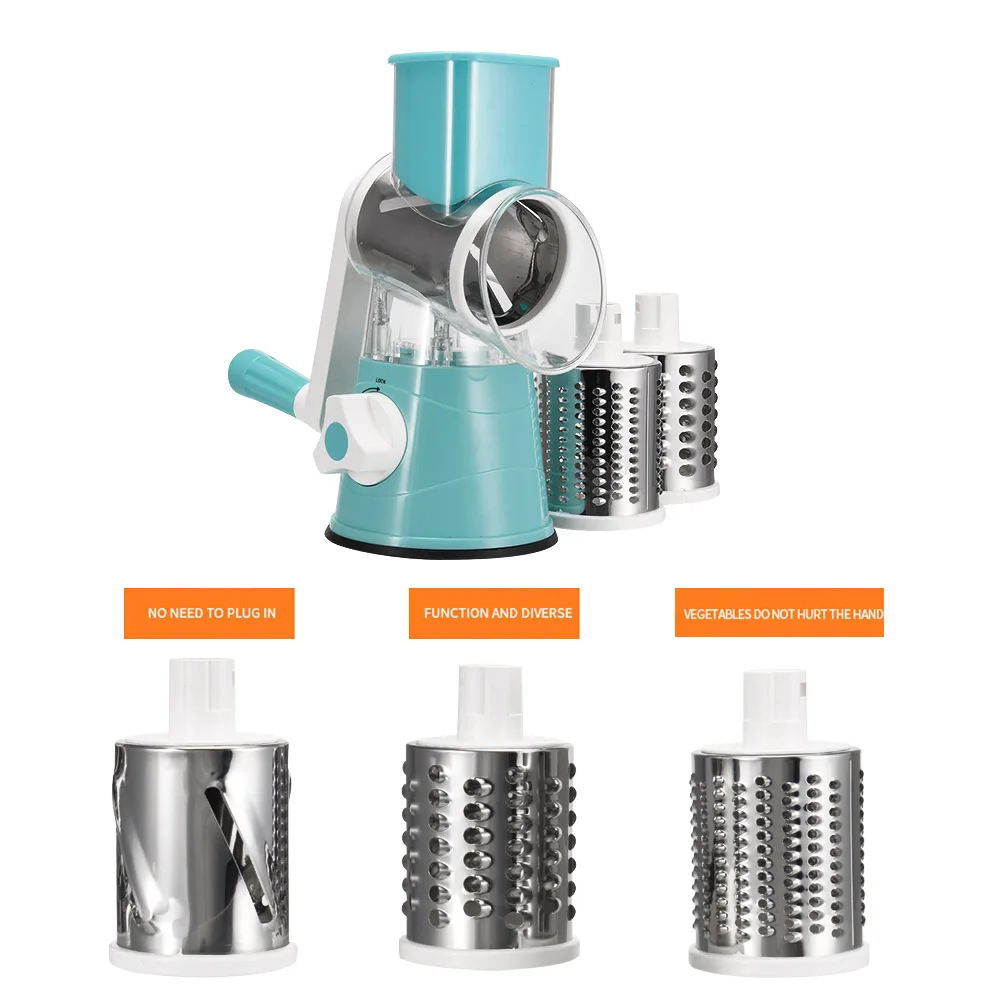 

Multi-function Chopper Manual Rotating Grater Vegetable Fruit Cutter Kitchen Gadgets OCT998