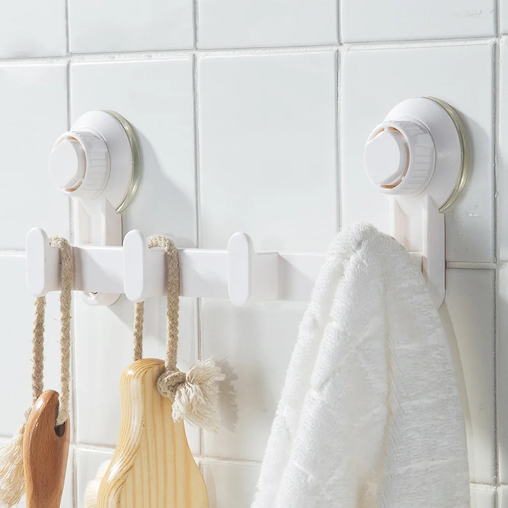 

Stand Suction Cup Towels Wall Hook Home Supper Power Hanging Bathroom Hanger No Trace Storage Kitchen